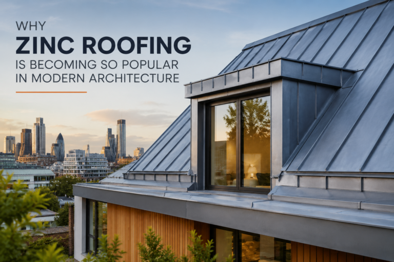 Why Zinc Roofing Is Popular in Modern Architecture Lockline Roofing Why Zinc Roofing Is Popular in Modern Architecture Lockline Roofing