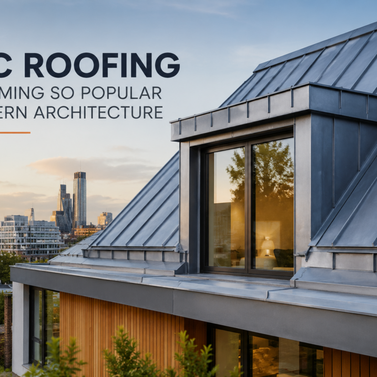 Why Zinc Roofing Is Popular in Modern Architecture Lockline Roofing Why Zinc Roofing Is Popular in Modern Architecture Lockline Roofing