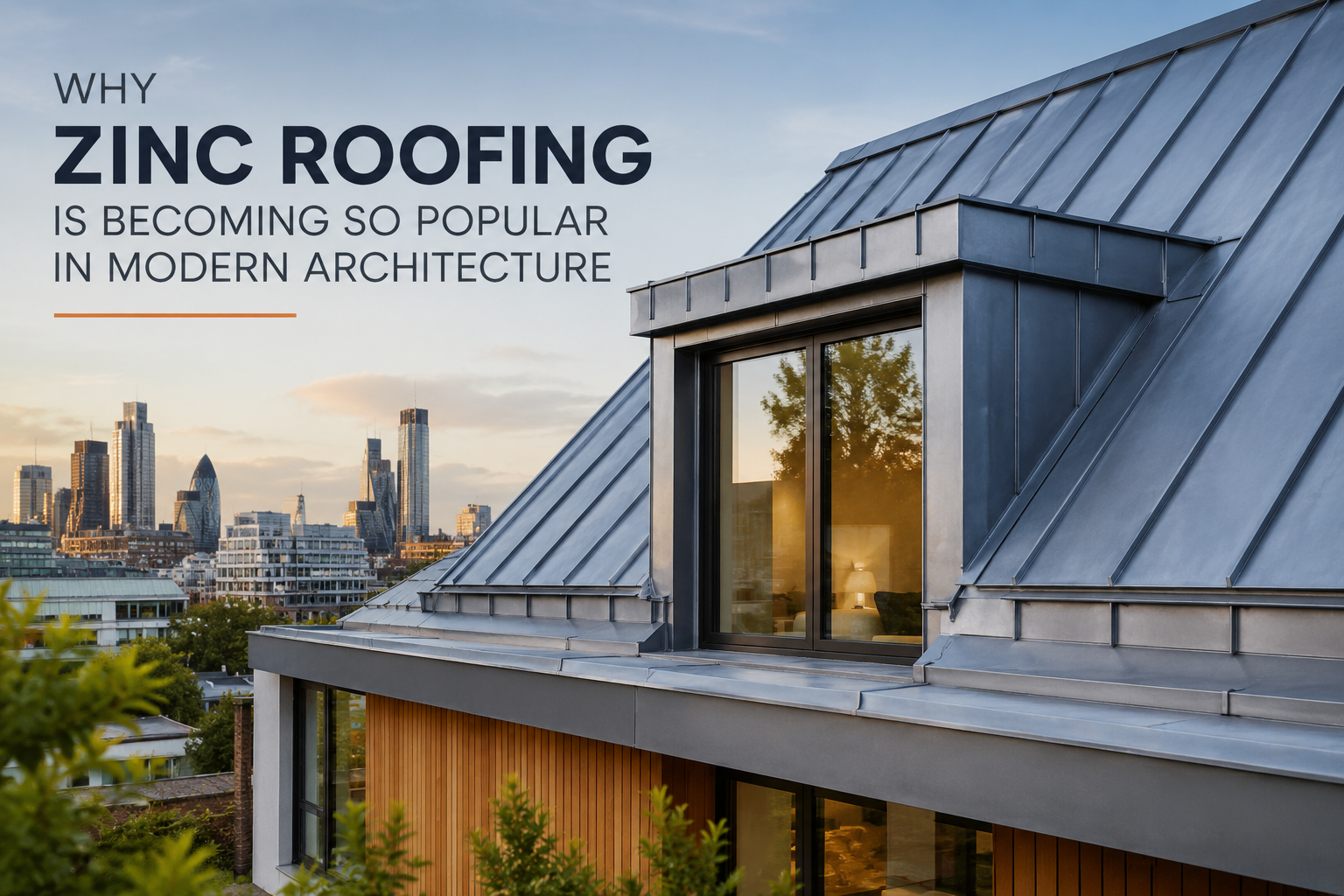 Why Zinc Roofing Is Popular in Modern Architecture Lockline Roofing Why Zinc Roofing Is Popular in Modern Architecture Lockline Roofing
