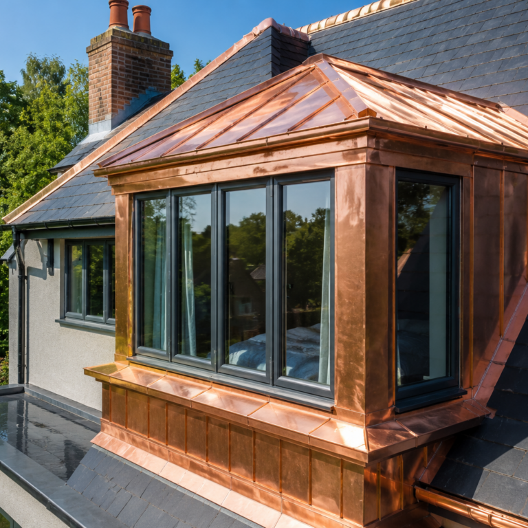 Copper Roof Feature Installation – Hertfordshire